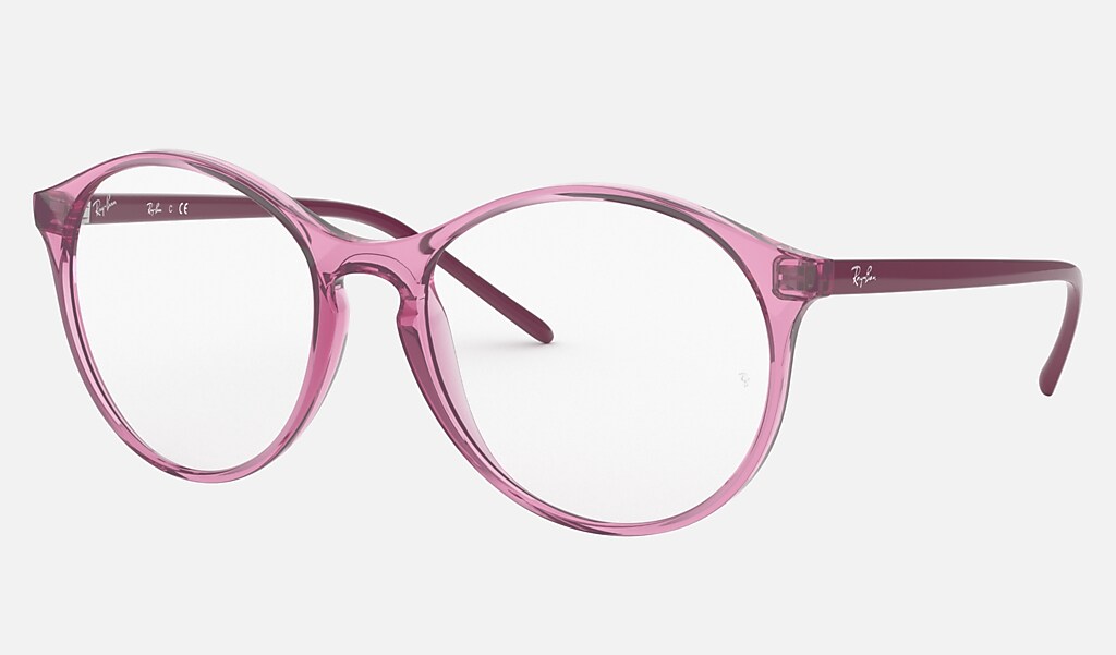 nadering Centrum haag Rb5371 brillen met Transparant roze montuur | Ray-Ban®