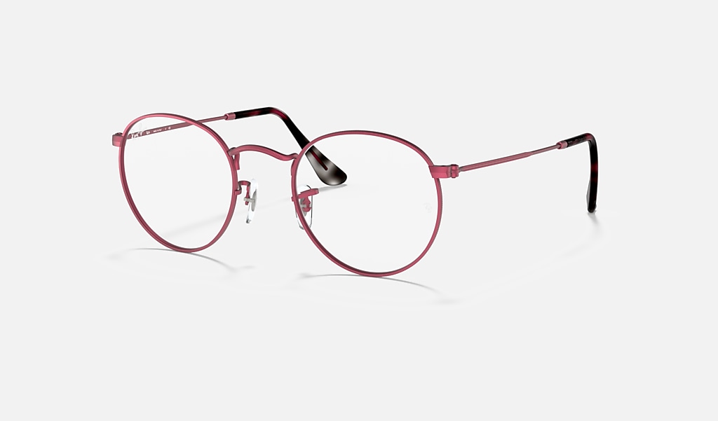 lassen Bedenk zanger Round Metal Optics Eyeglasses with Red Frame | Ray-Ban®