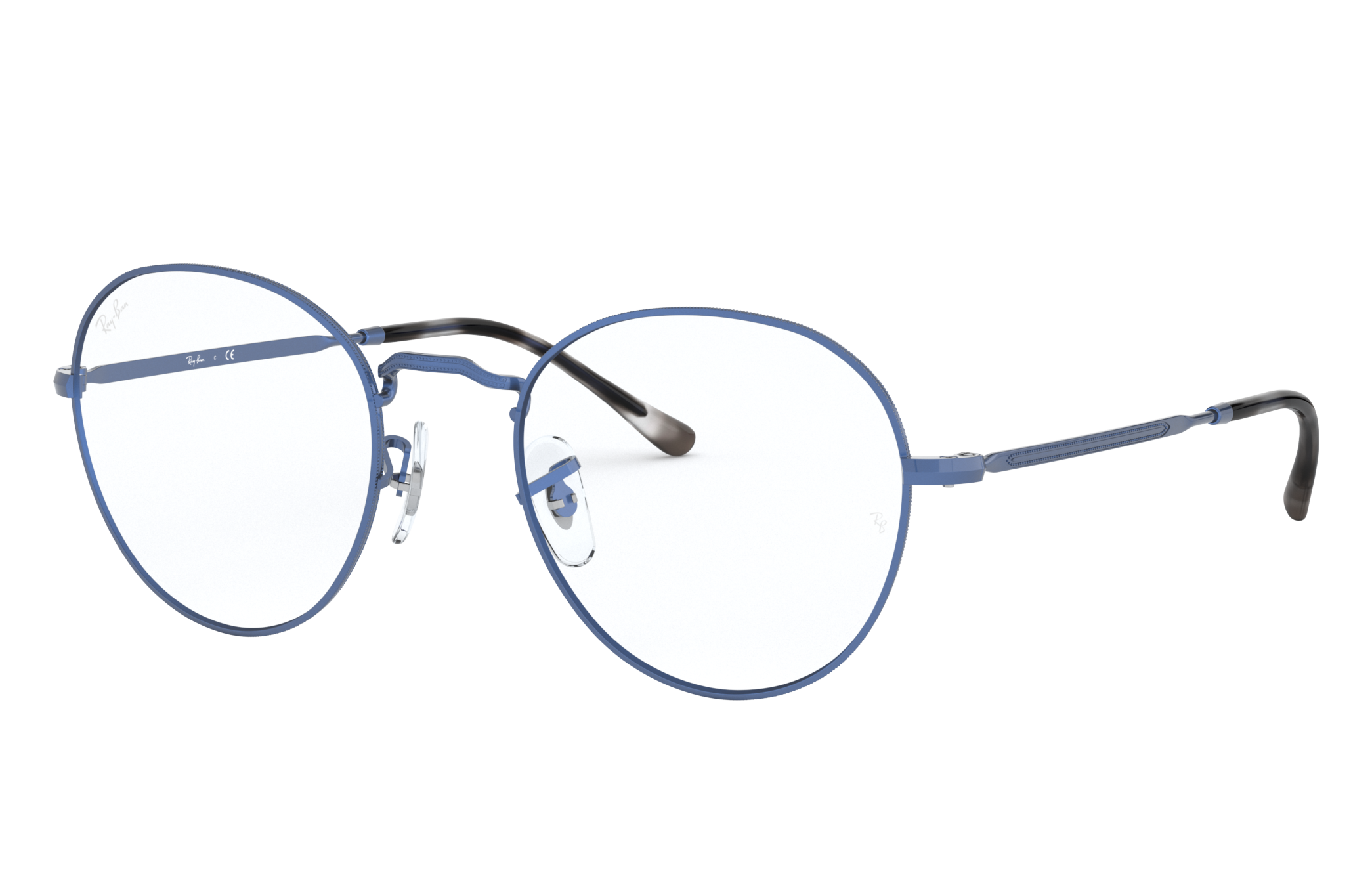 round metal optics ray ban