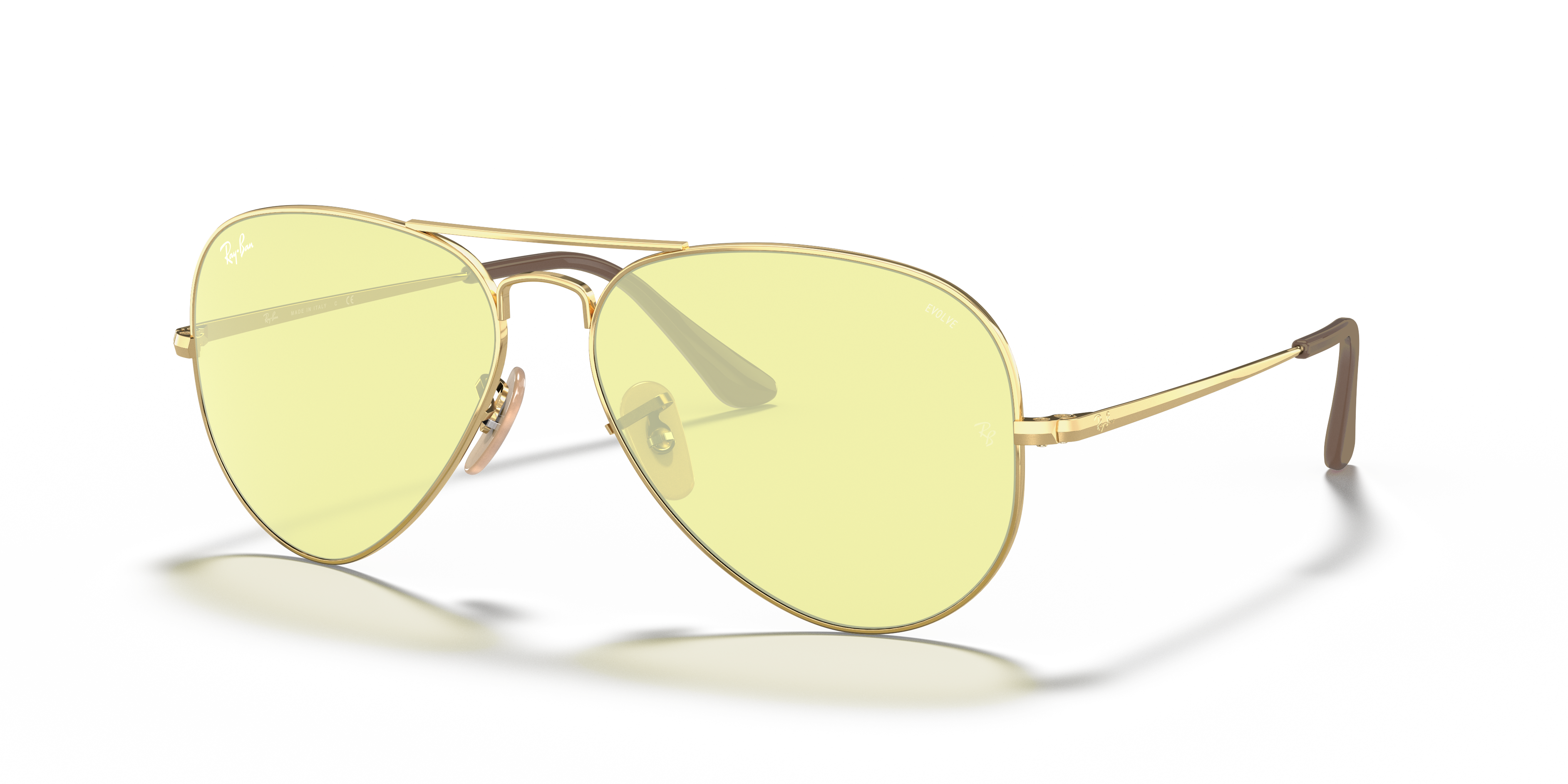 ray ban aviator evolve yellow