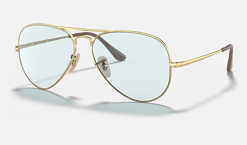 RB3689 SOLID EVOLVE Sunglasses in Gold and Grey - RB3689 | Ray-Ban® US