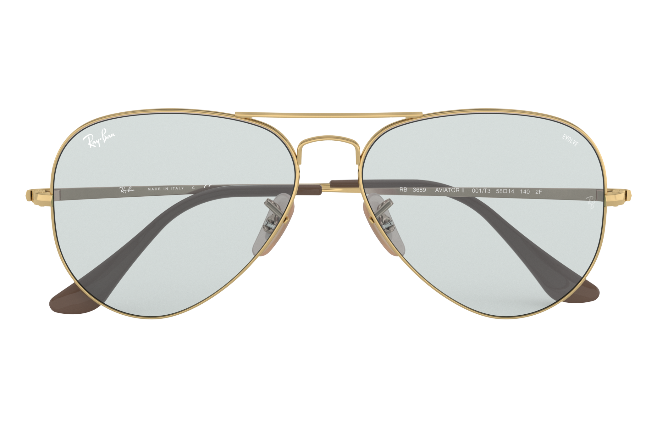 Ray-Ban Rb3689 Solid Evolve RB3689 Gold 