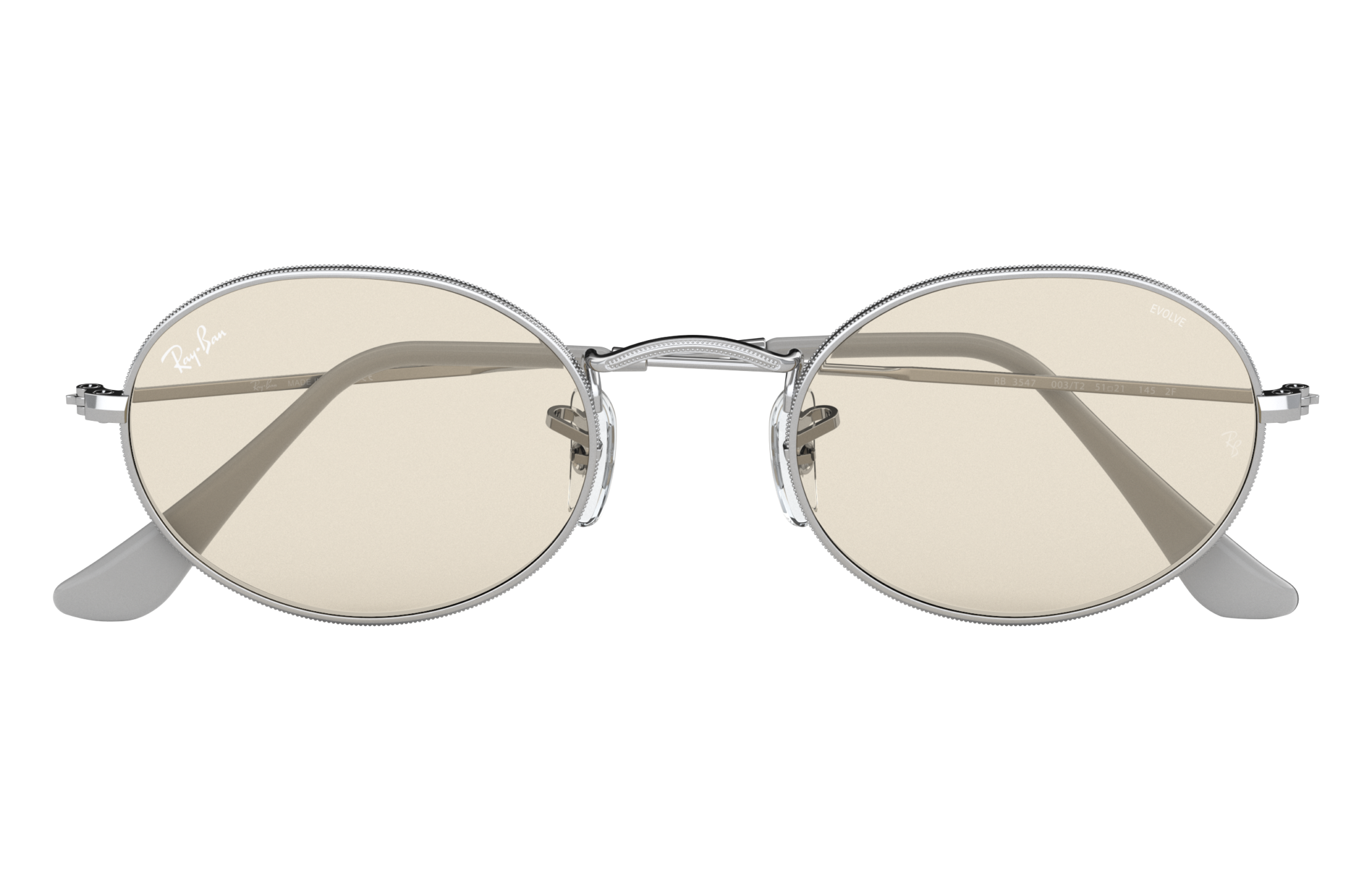 ray ban oval solid evolve