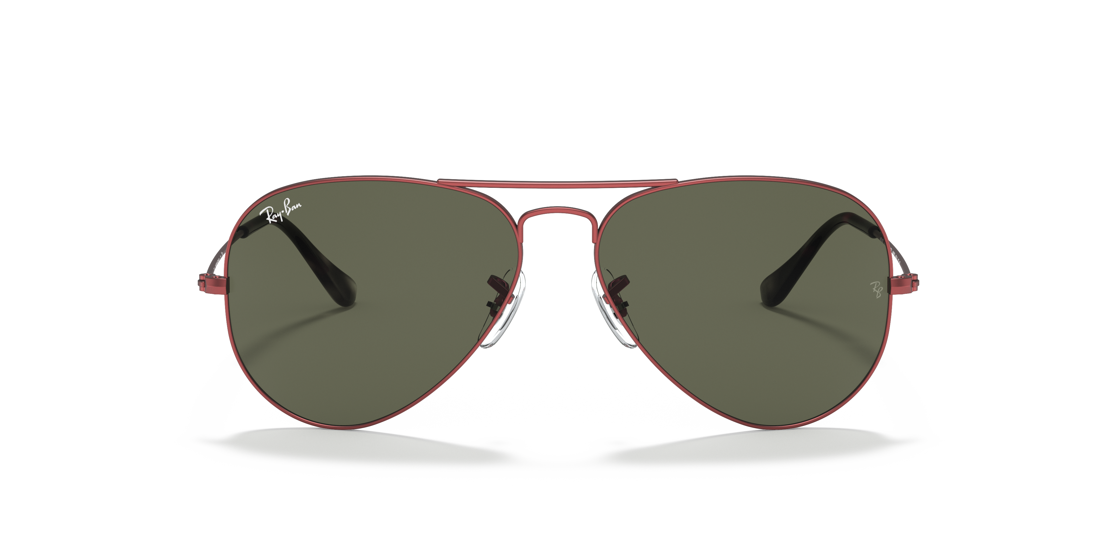 Aviator Classic Sunglasses in Red Metal and Green | Ray-Ban®