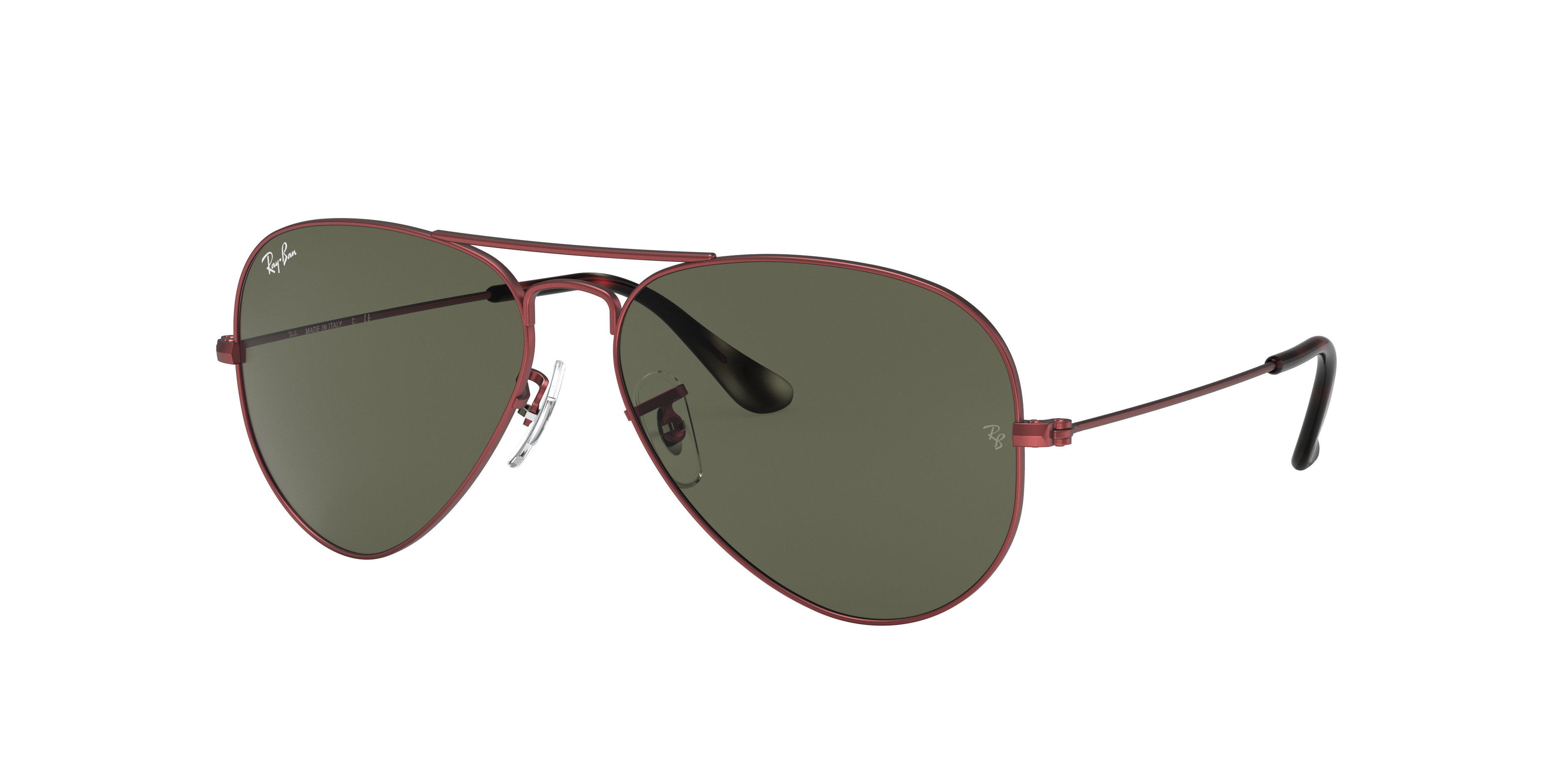 ray ban red frame aviator sunglasses