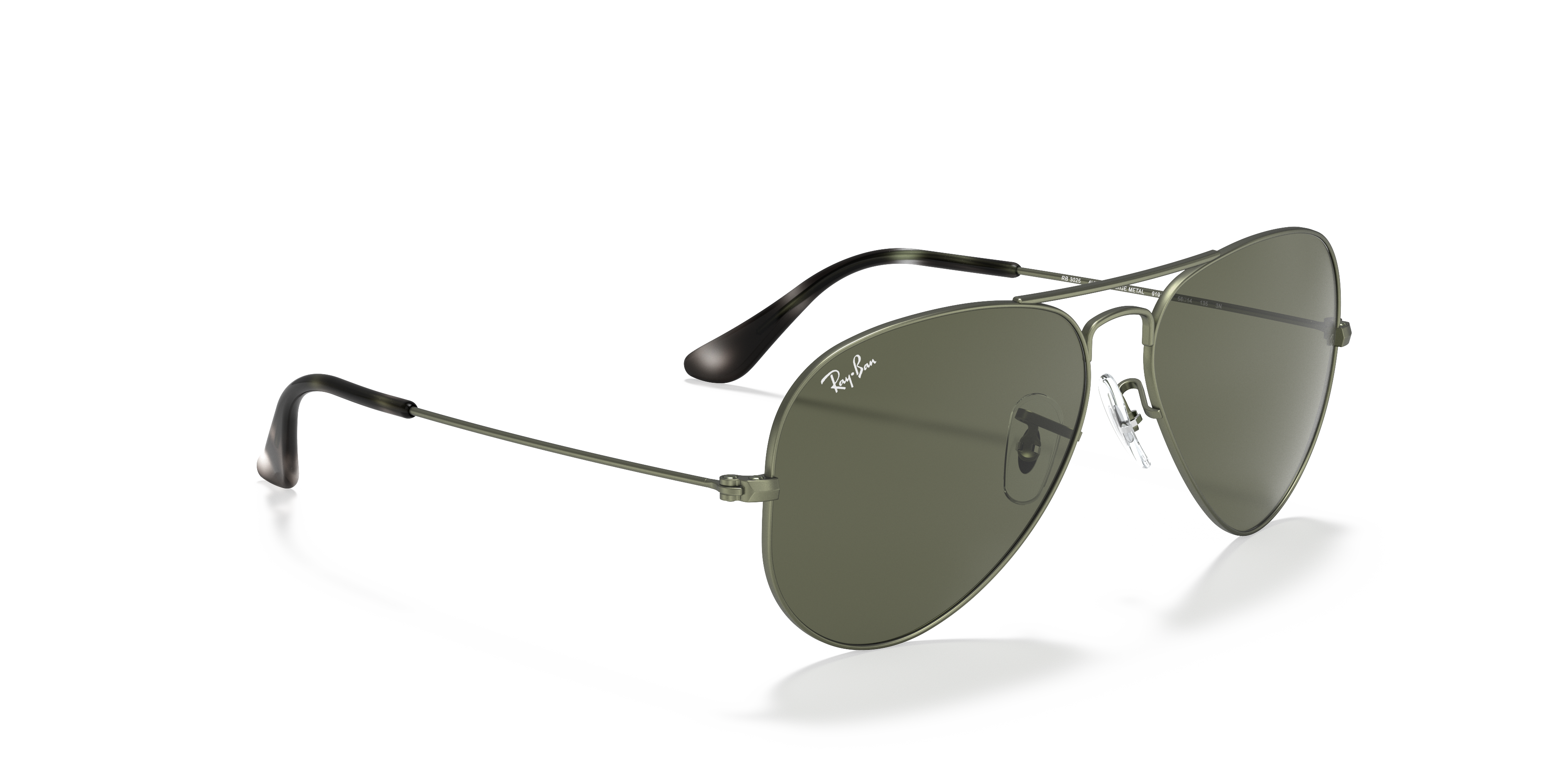 ray ban green polarized aviator