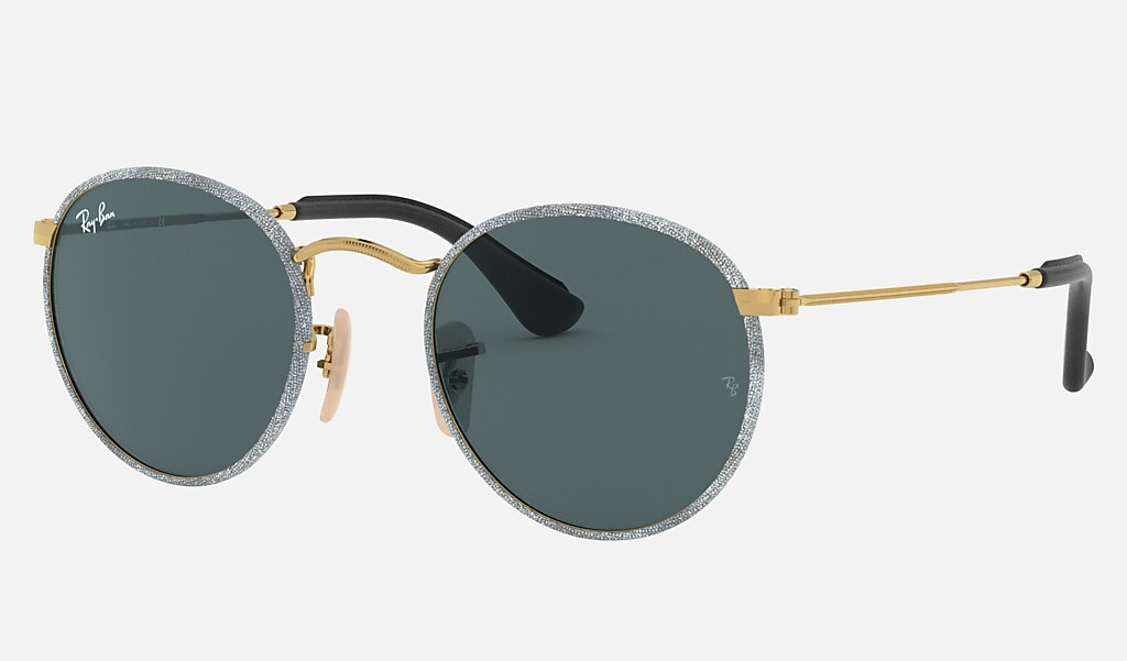 Round Craft Sunglasses in Blue Denim and Blue | Ray-Ban®