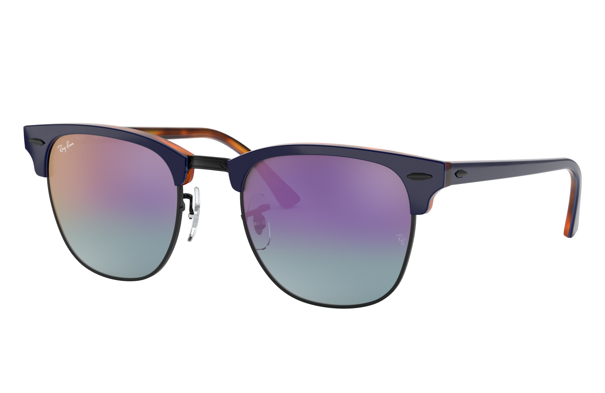 ray ban clubmaster pink mirror