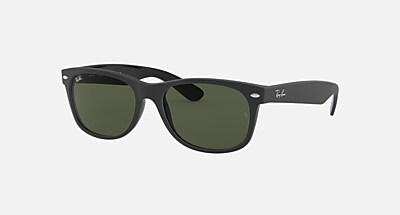 NEW WAYFARER COLOR MIX Sunglasses in Black and G-15 Green - RB2132