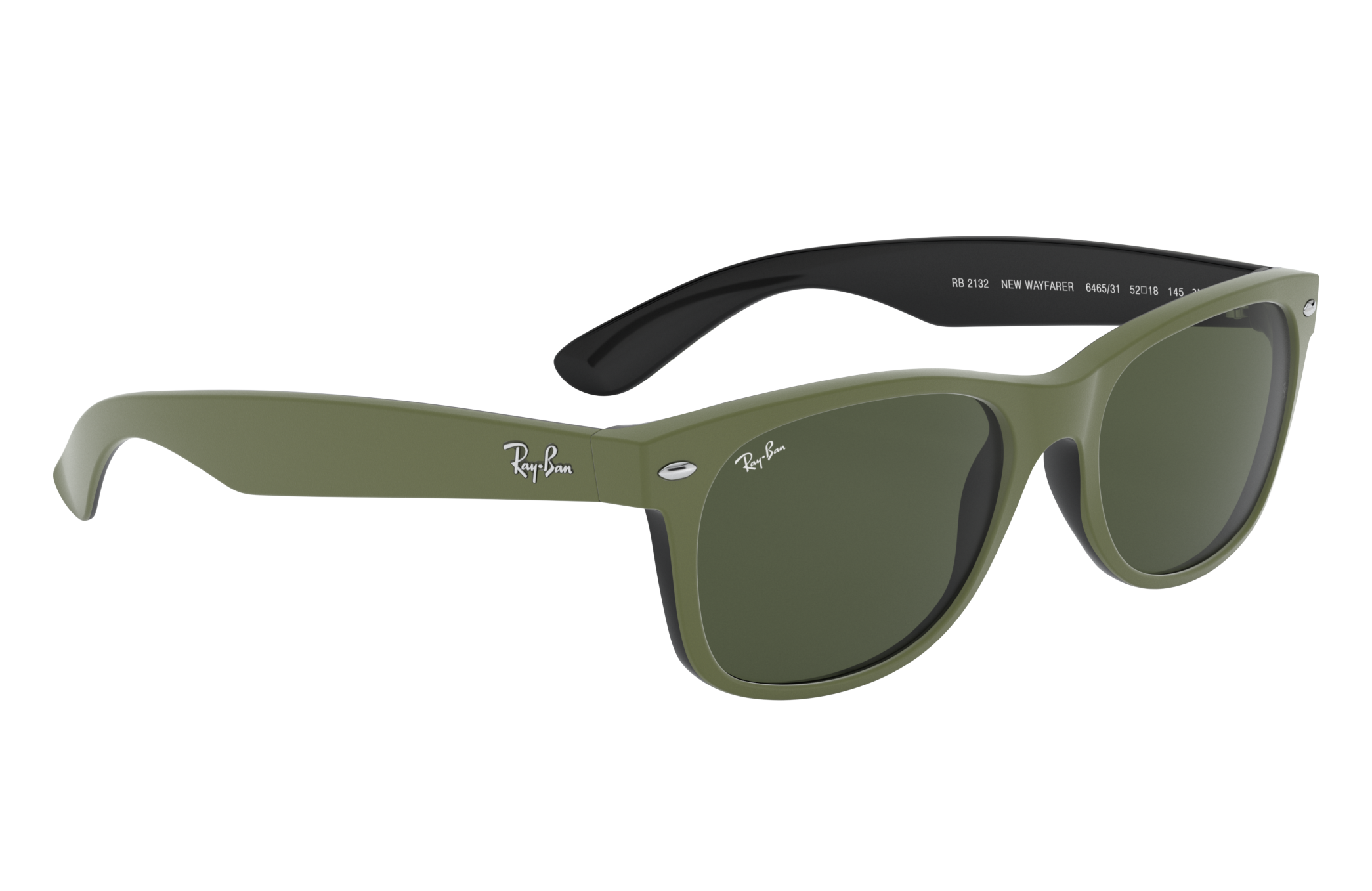 green ray ban glasses