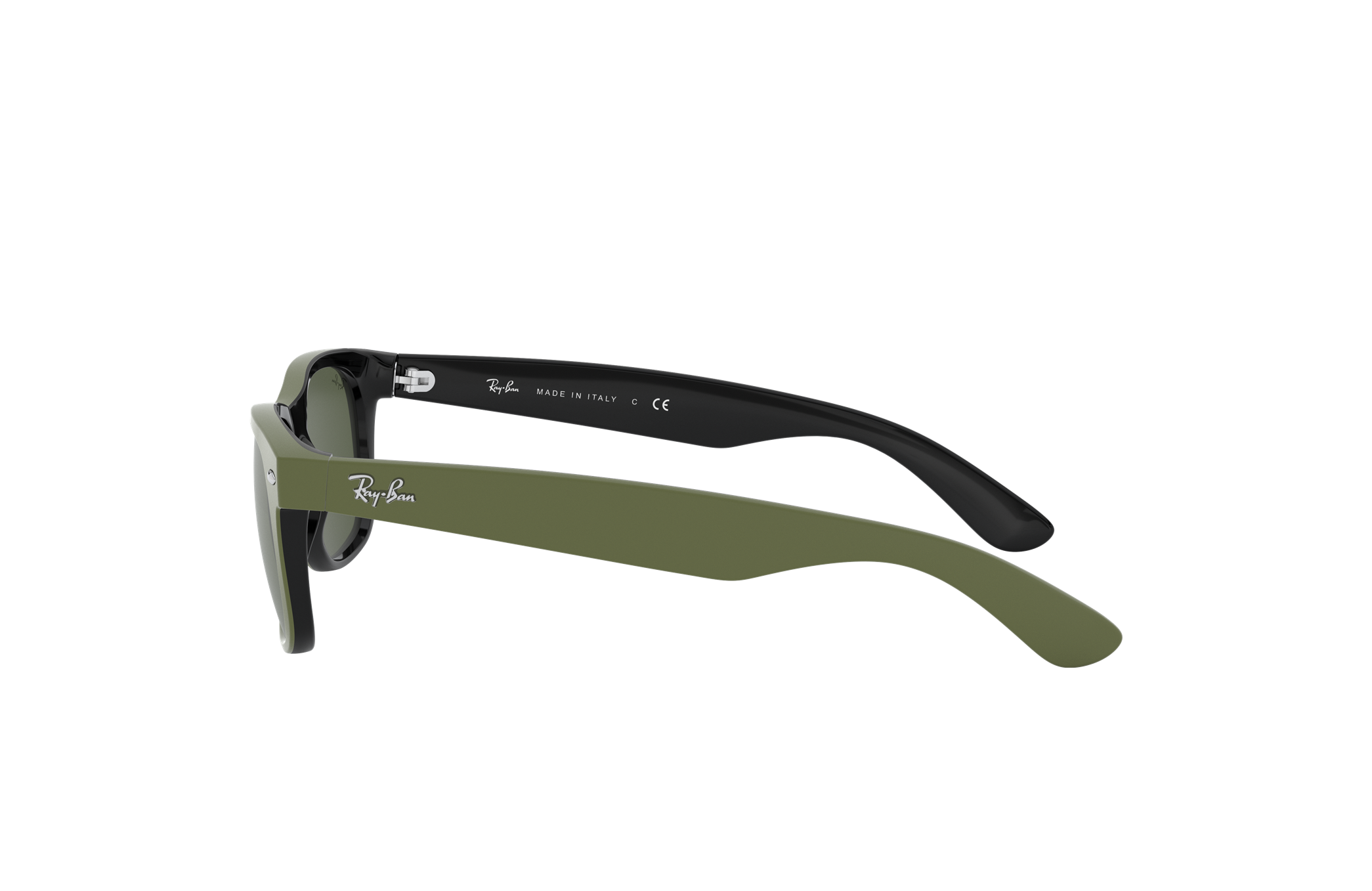 matte green wayfarer