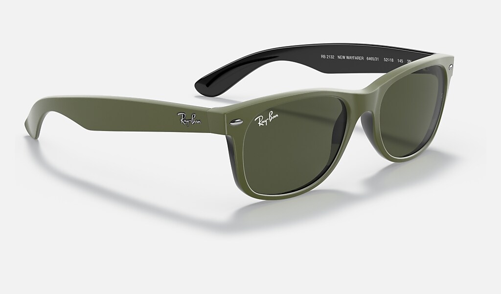 Legibilidad Distraer Hamburguesa Gafas de Sol New Wayfarer Color Mix en Verde y Verde | Ray-Ban®