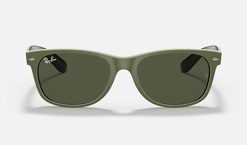 Legibilidad Distraer Hamburguesa Gafas de Sol New Wayfarer Color Mix en Verde y Verde | Ray-Ban®