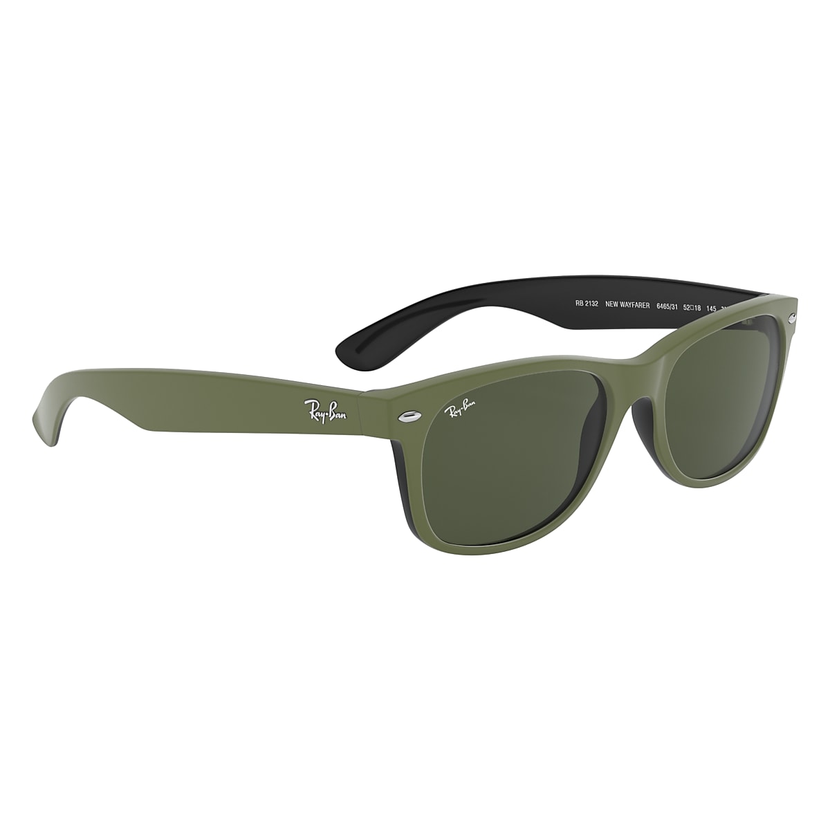 vijandigheid Evenement Pittig New Wayfarer Color Mix Sunglasses in Green and Green | Ray-Ban®