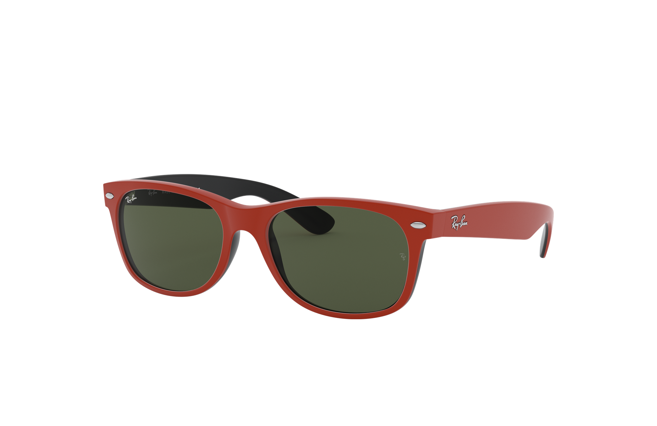 red and blue ray bans