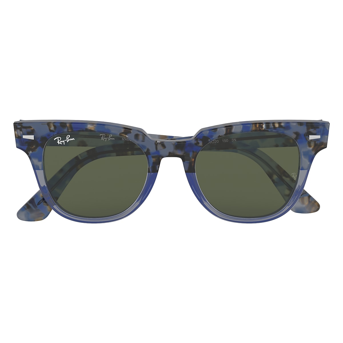 METEOR CLASSIC Sunglasses in Blue Havana and G-15 Green RB2168