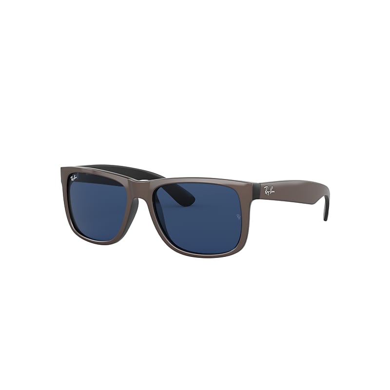 Ray-Ban Justin Color Mix Sunglasses Brown Frame Blue Lenses 51-16