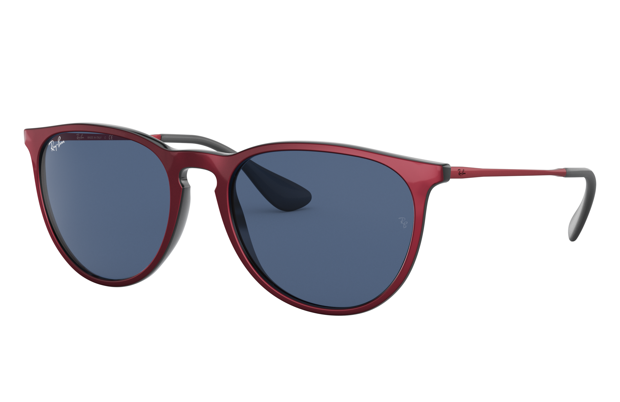 red and blue ray bans