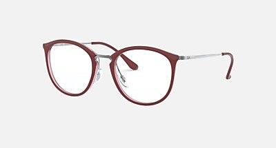 RB7140 Polarized Eyeglasses with Transparent Blue and Clear (51-20