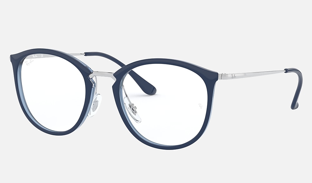 RB7140 Eyeglasses with Blue On Transparent Frame - RB7140 | Ray-Ban®