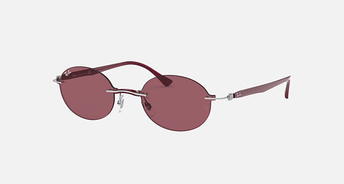 RB8060 Sunglasses in Silver and Dark Violet - RB8060 | Ray-Ban®