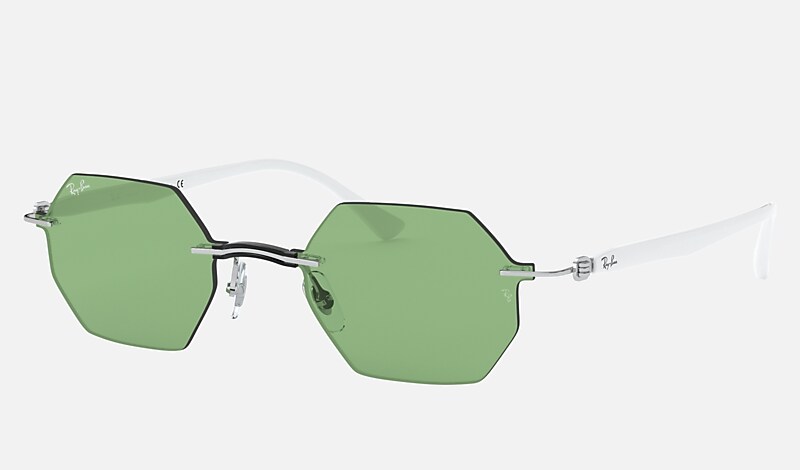 RB8061 Sunglasses in Silver and Green - RB8061 | Ray-Ban®