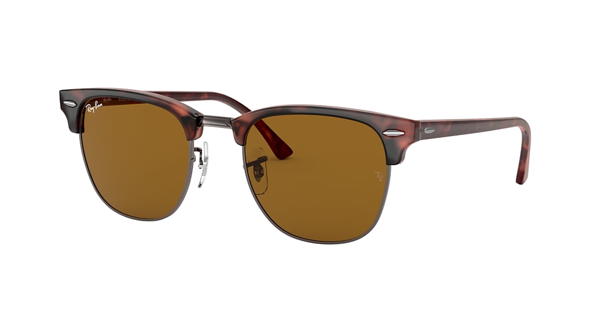 CLUBMASTER CLASSIC Sunglasses in Havana and Brown - RB3016