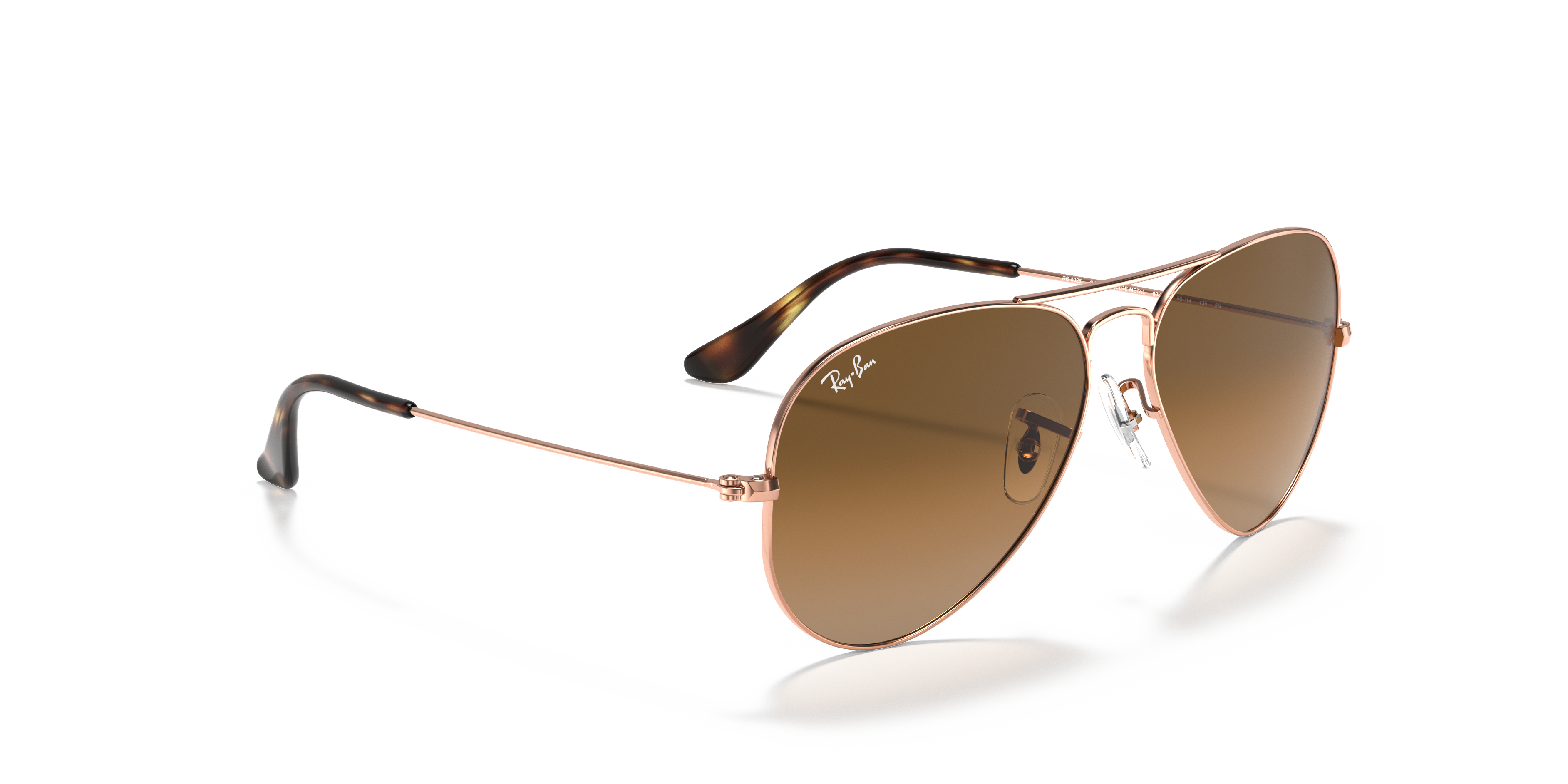 ray ban bronze gold frame