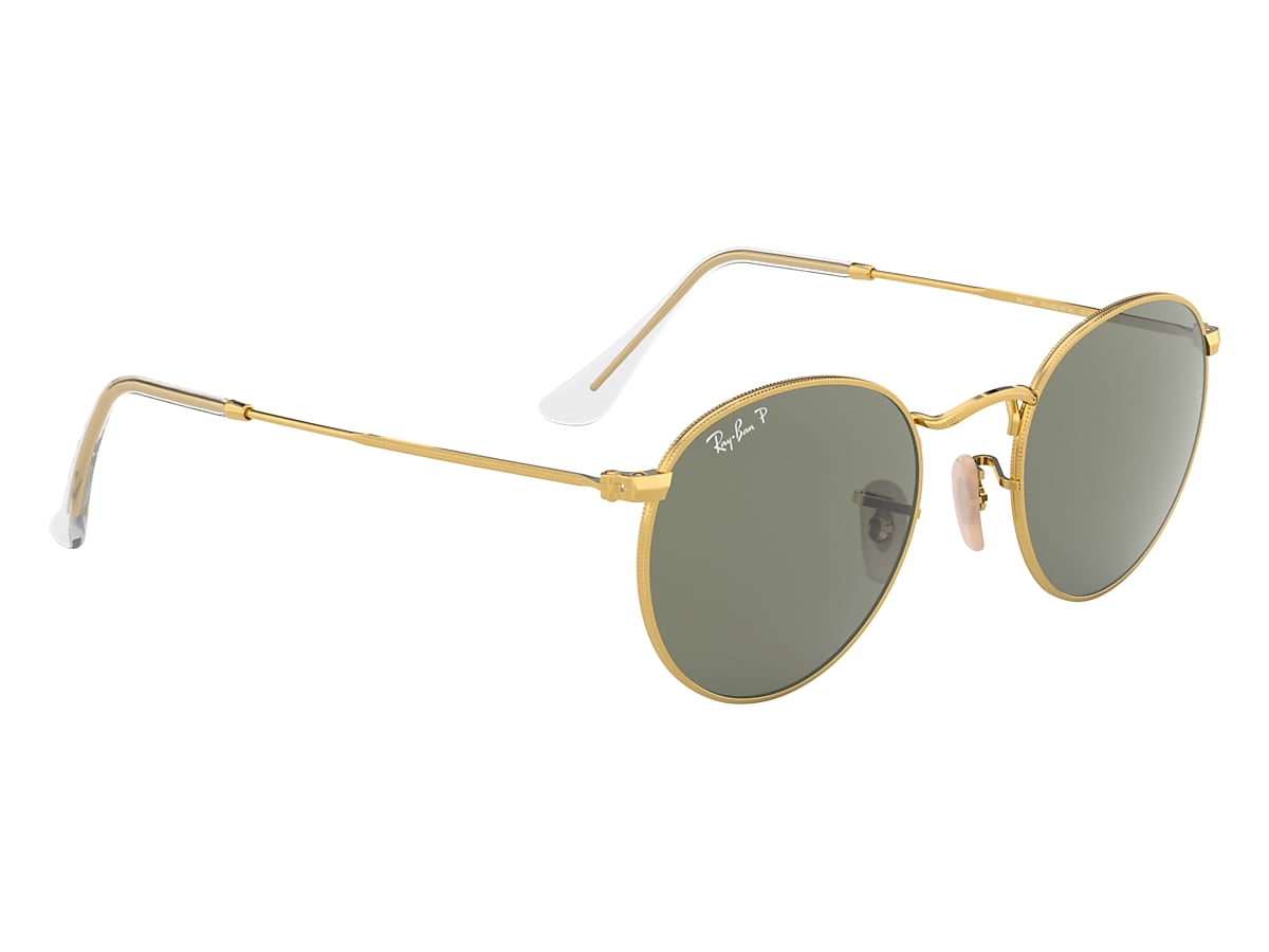 Ray ban round polarized hot sale sunglasses