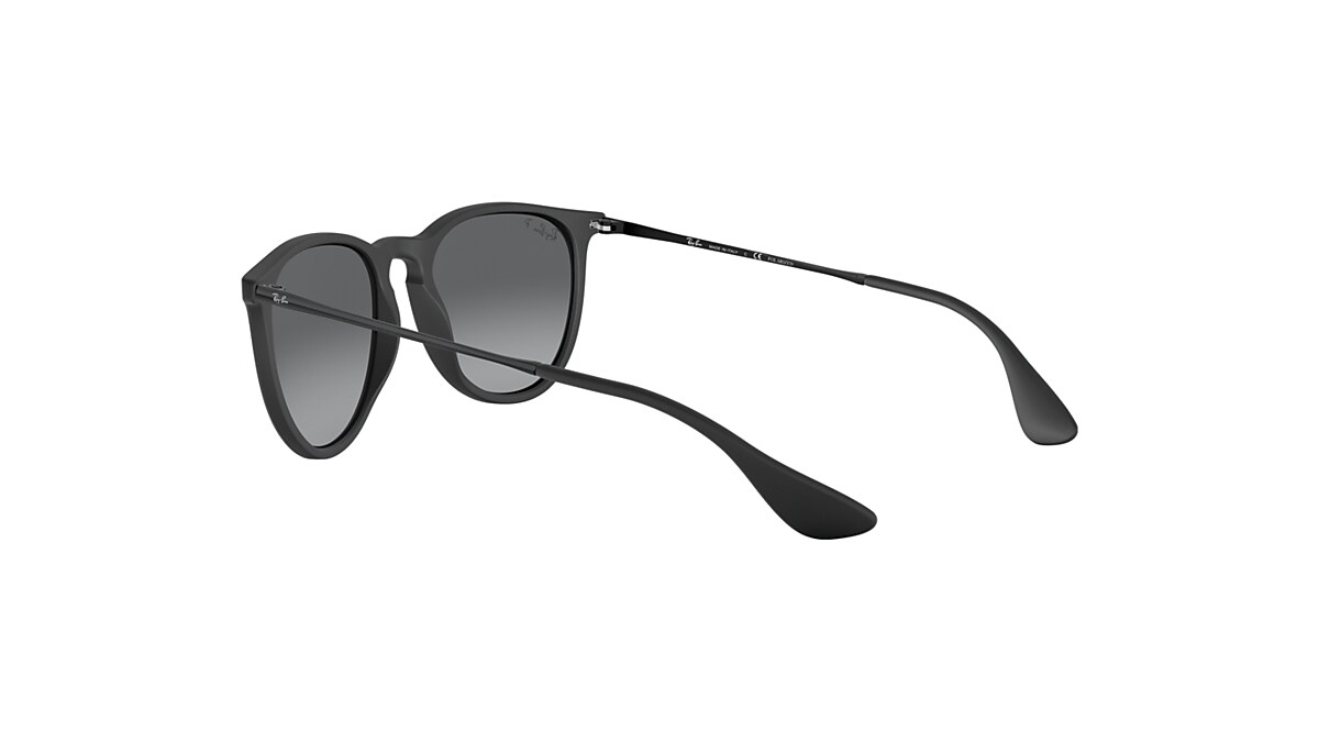 Ray-Ban Erika Color Mix Sunglasses Black Frame Grey Lenses Polarized 54-18