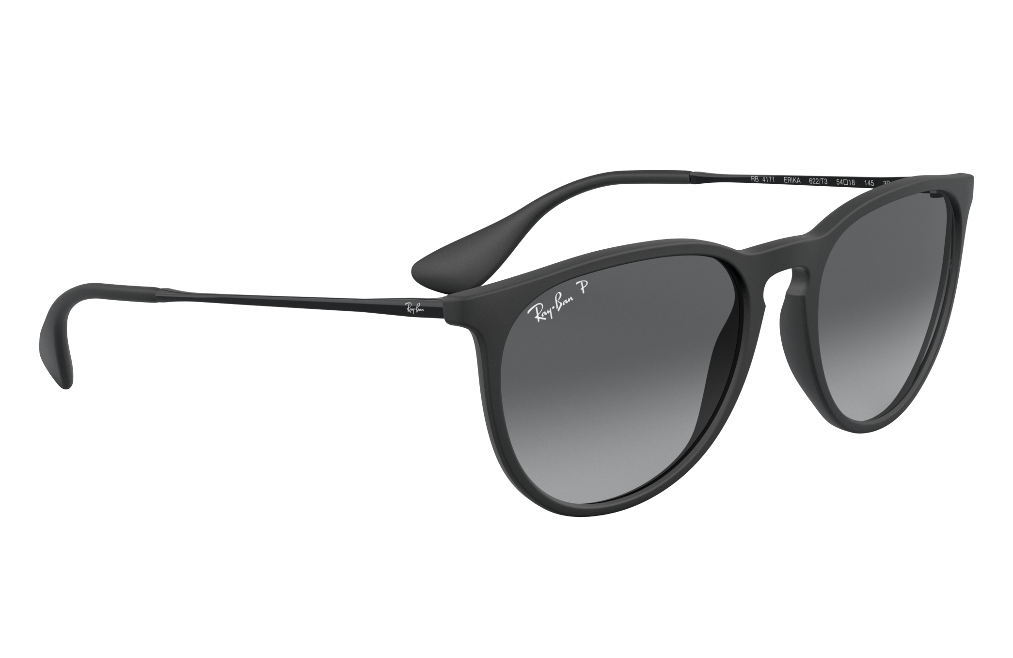 ray ban erika polarized grey gradient sunglasses
