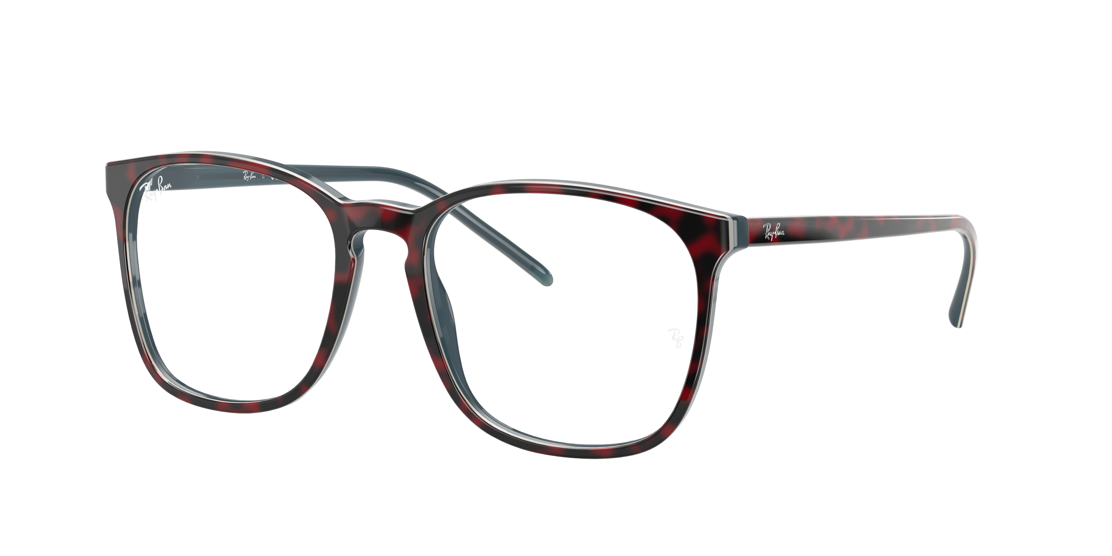 ray ban red glass