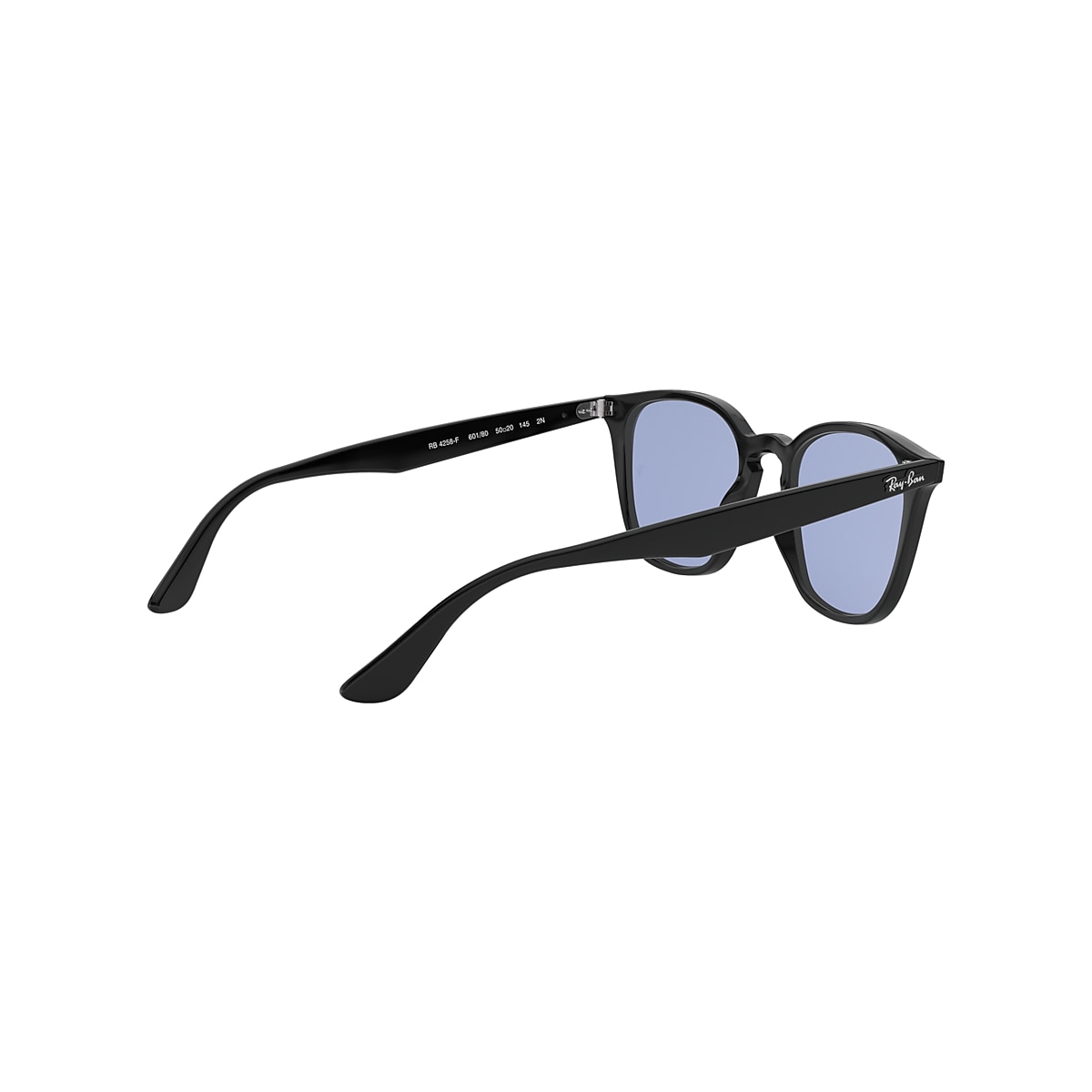 Ray-Ban Rb4258 Washed Lenses Sunglasses Black Frame Blue Lenses 52-20