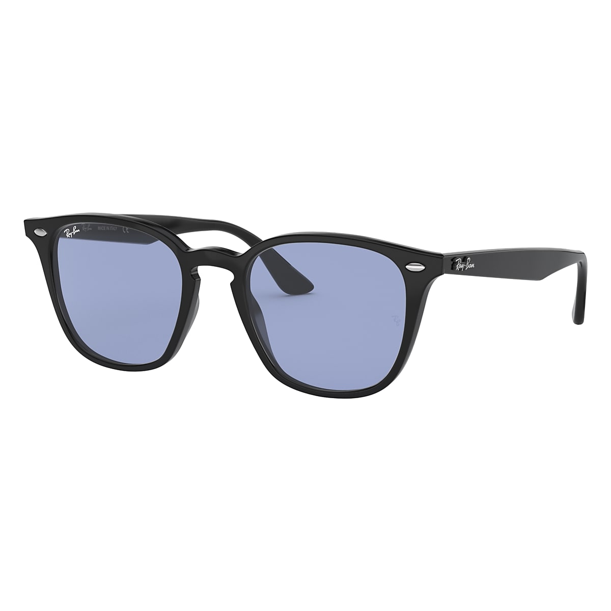 RB4258 WASHED LENSES Sunglasses in Black and Blue - RB4258F | Ray