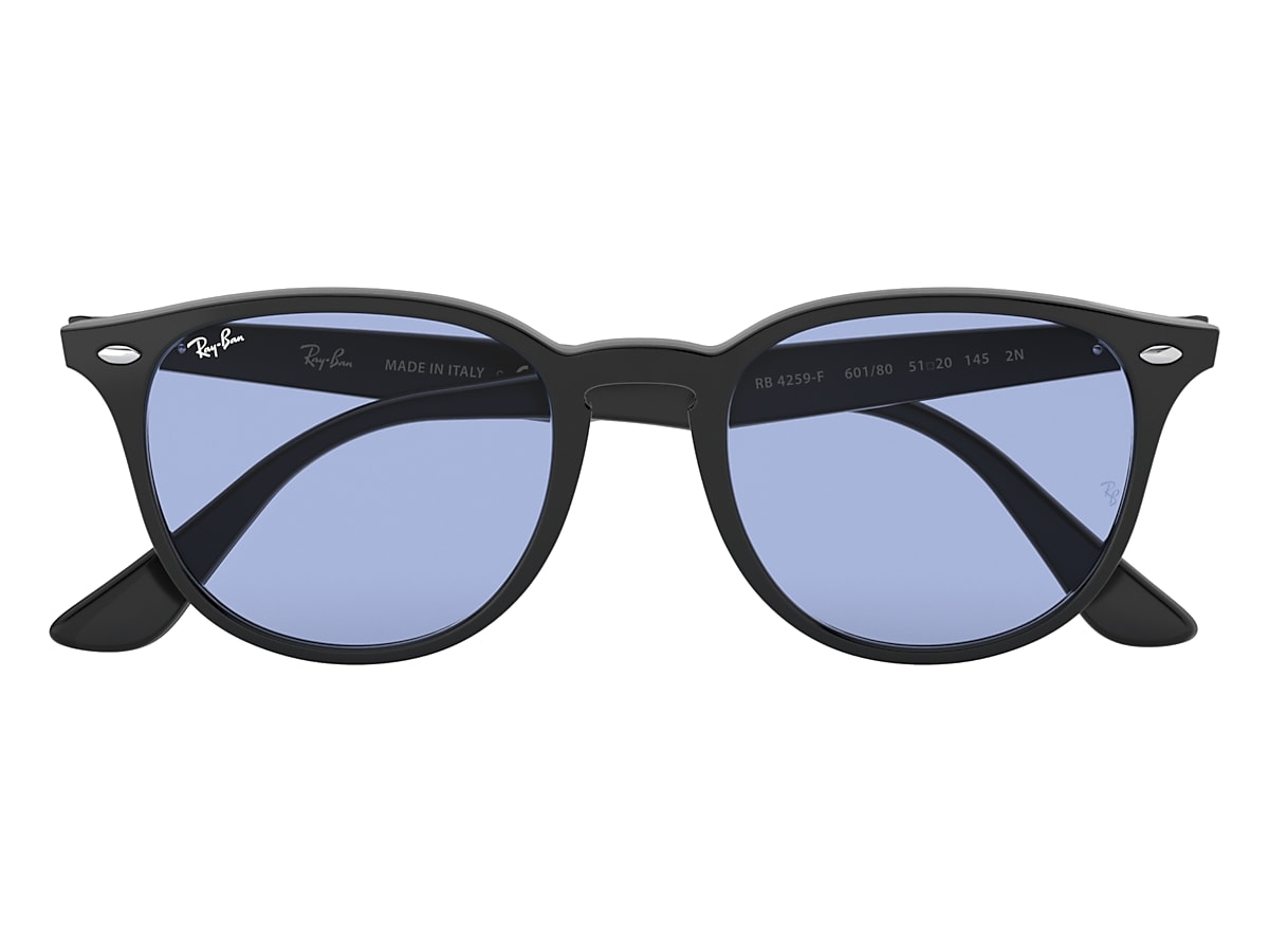 Rb4259 Washed Lenses Low Bridge Fit Sunglasses in Black and Blue 