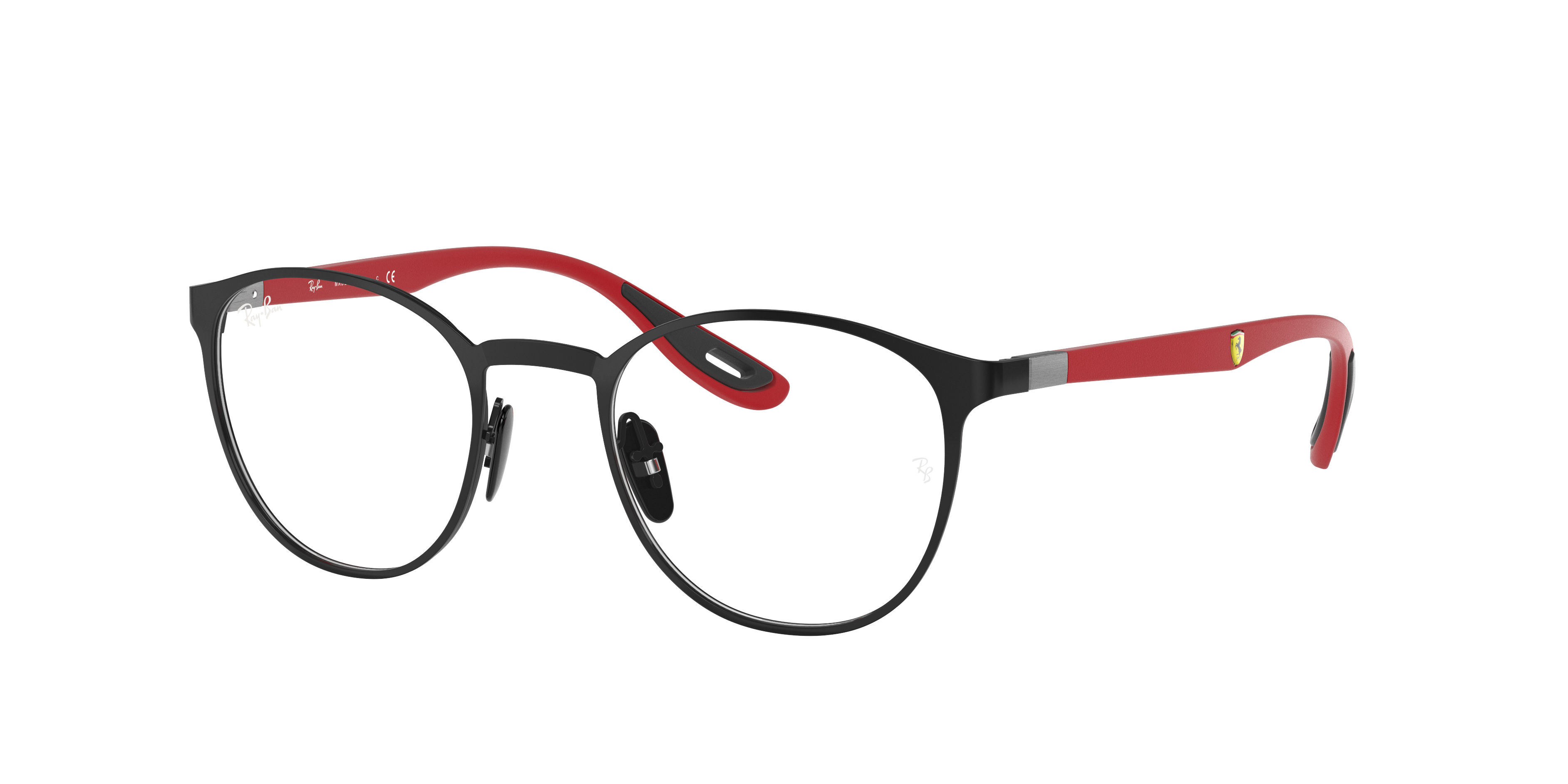 ray ban glasses black and red