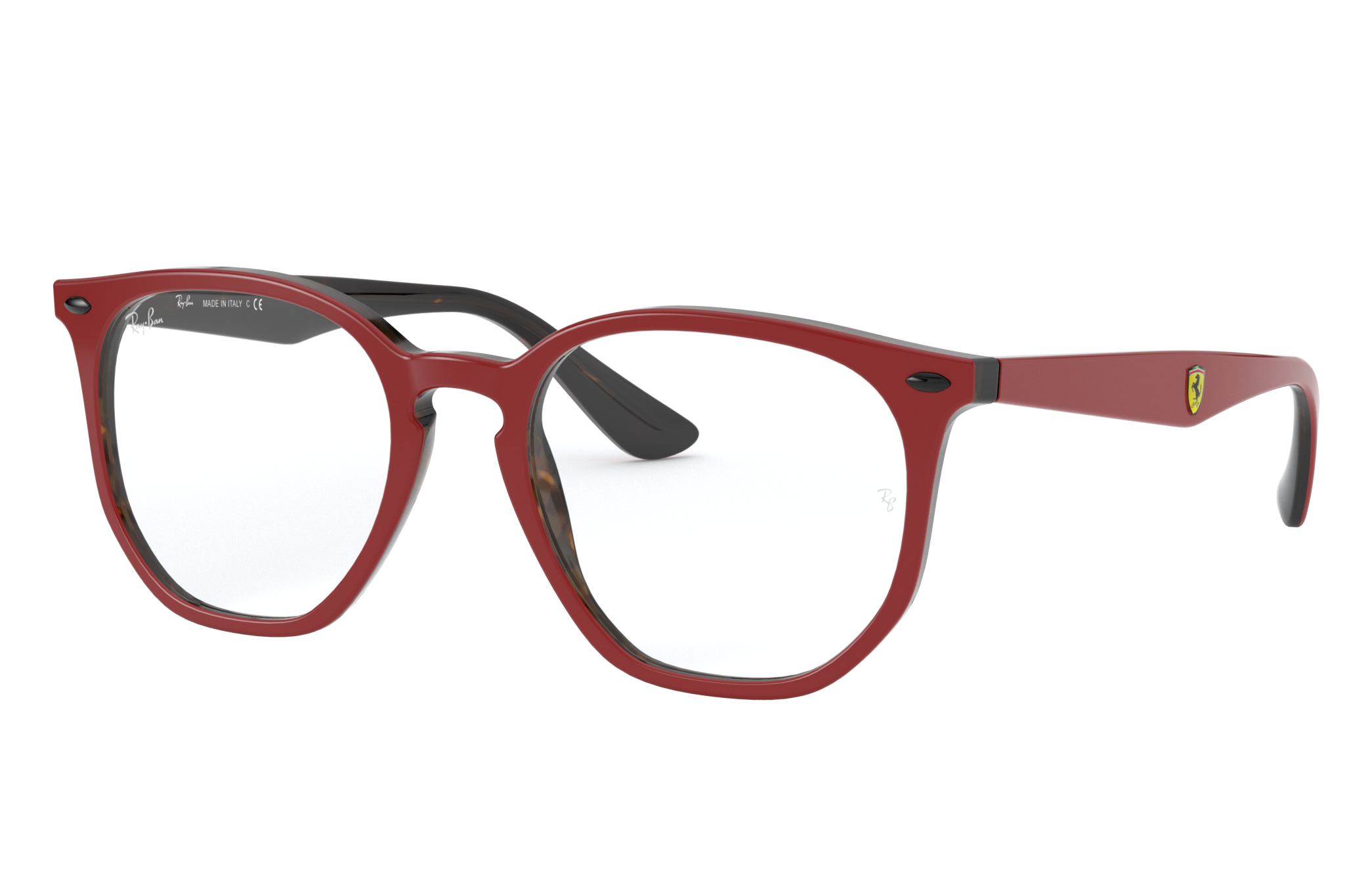 ray ban ferrari red eyeglasses