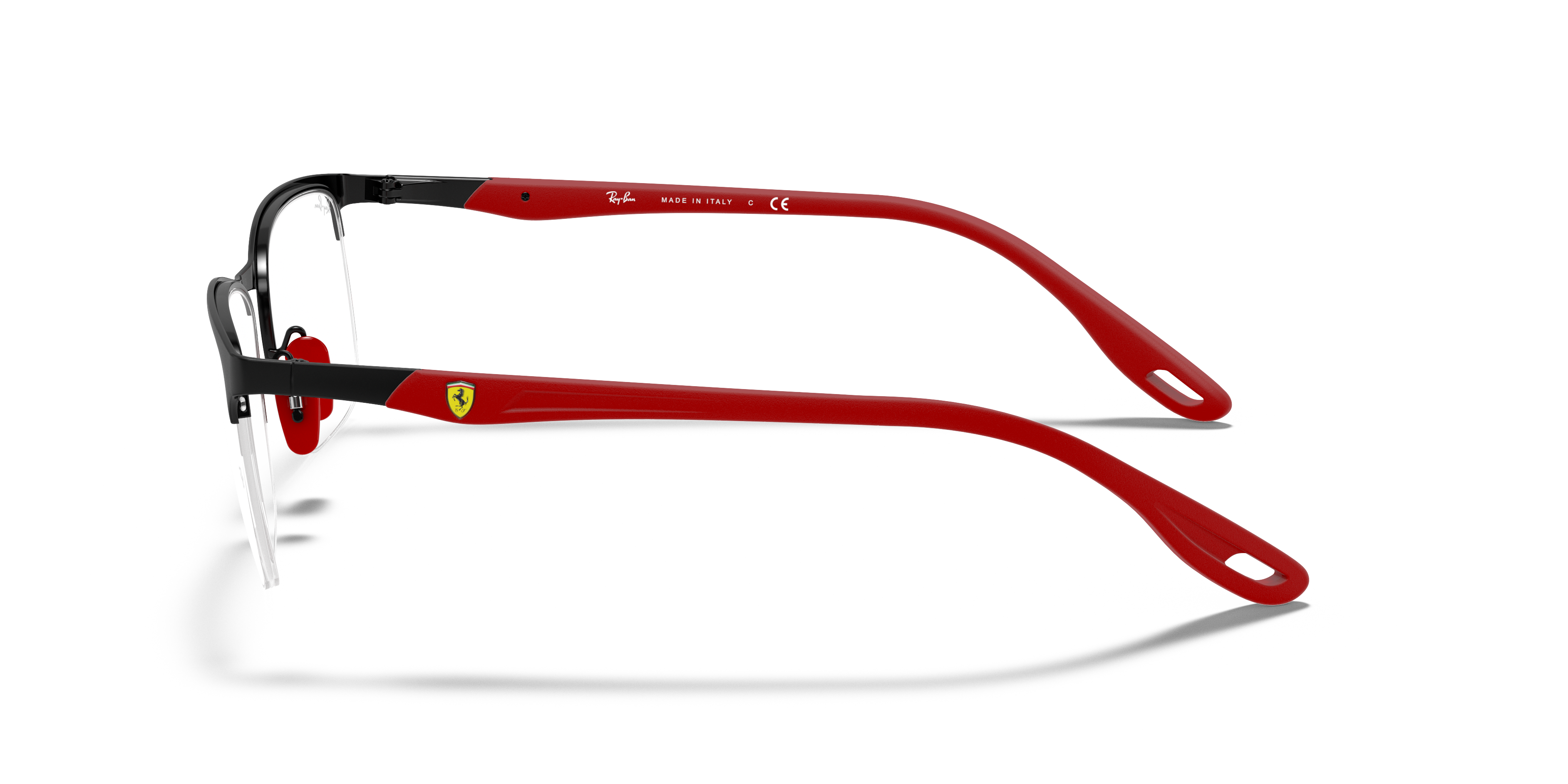 ray ban ferrari red eyeglasses