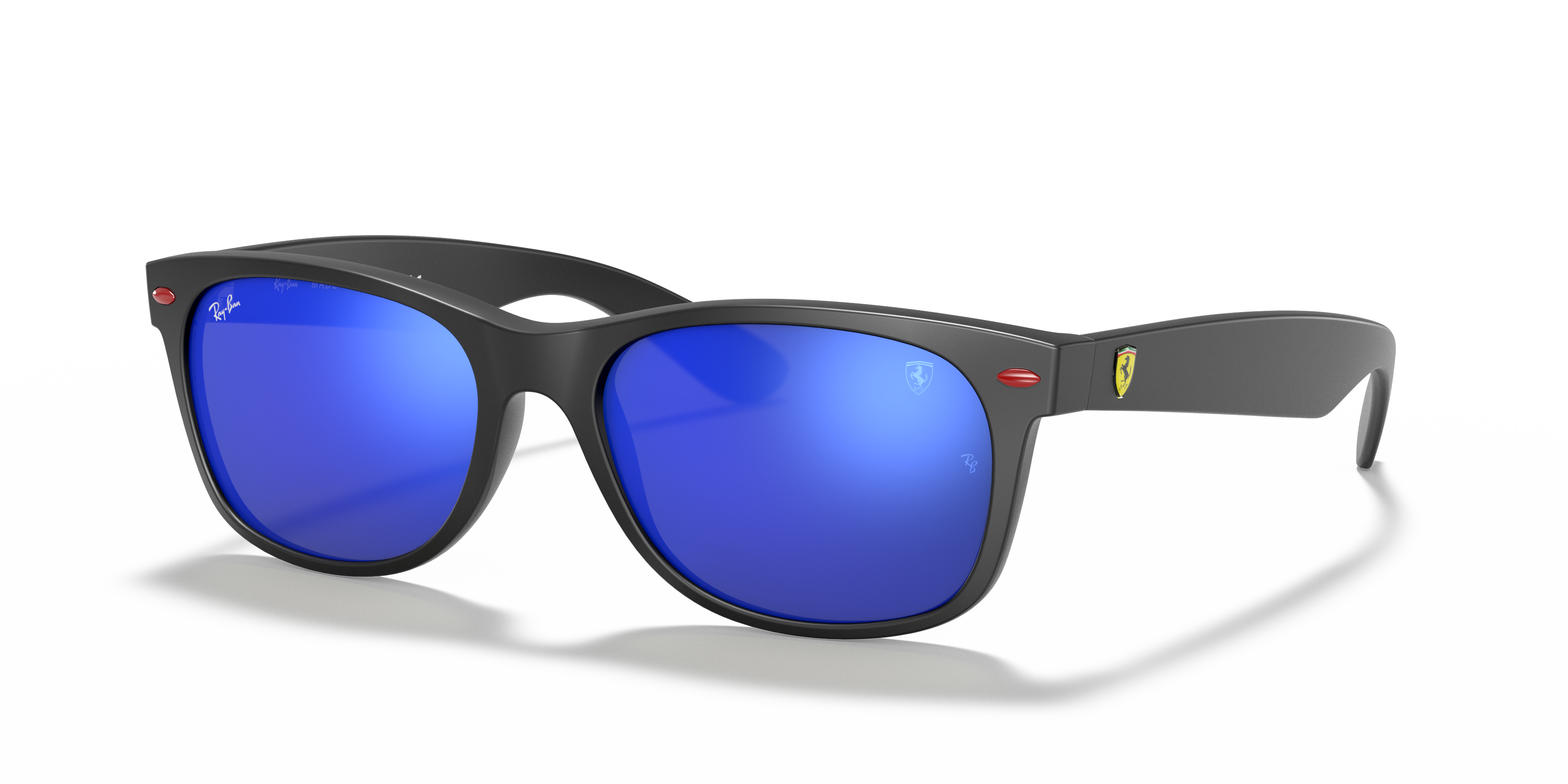 blue and black ray ban sunglasses