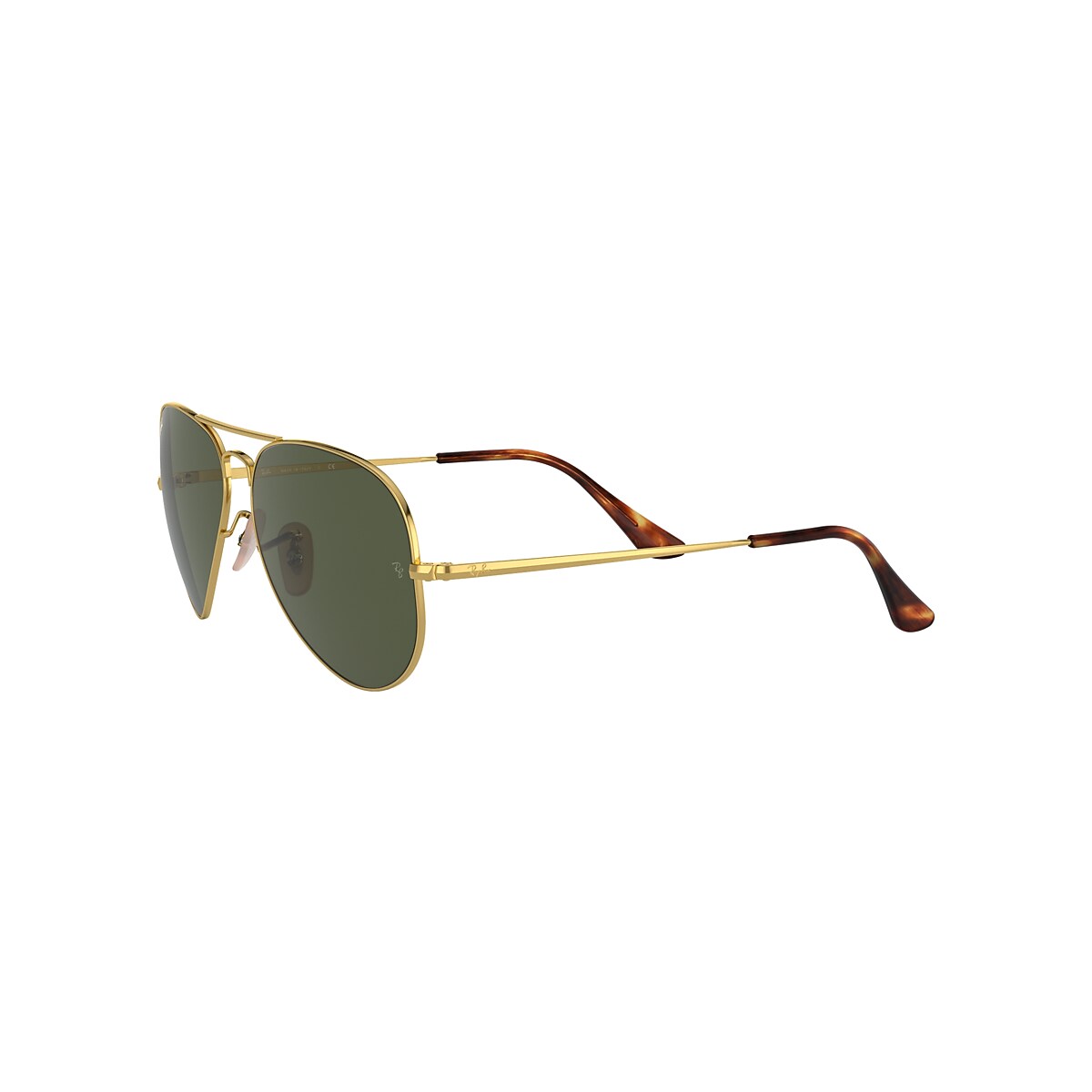 AVIATOR METAL II Sunglasses in Arista Gold and G-15 Green - RB3689