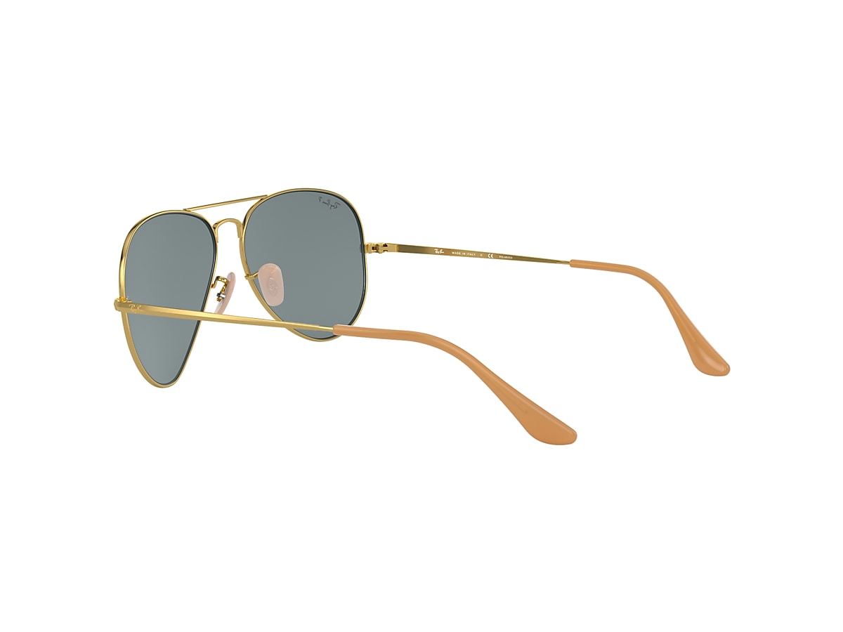 AVIATOR METAL II Sunglasses in Gold and Blue - RB3689 | Ray-Ban® US