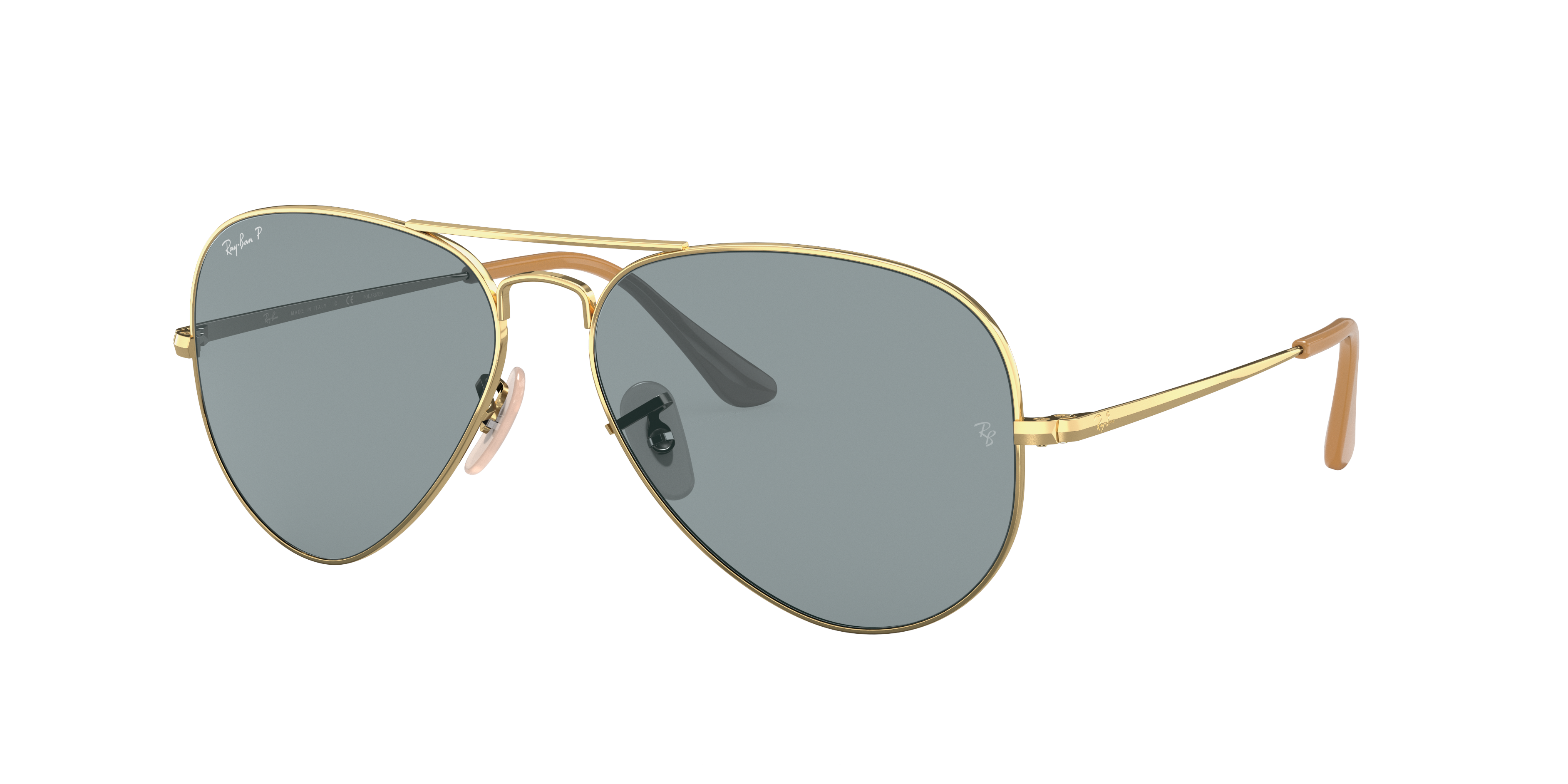 Ray-Ban RB3689 Gold - Metal - Blue 