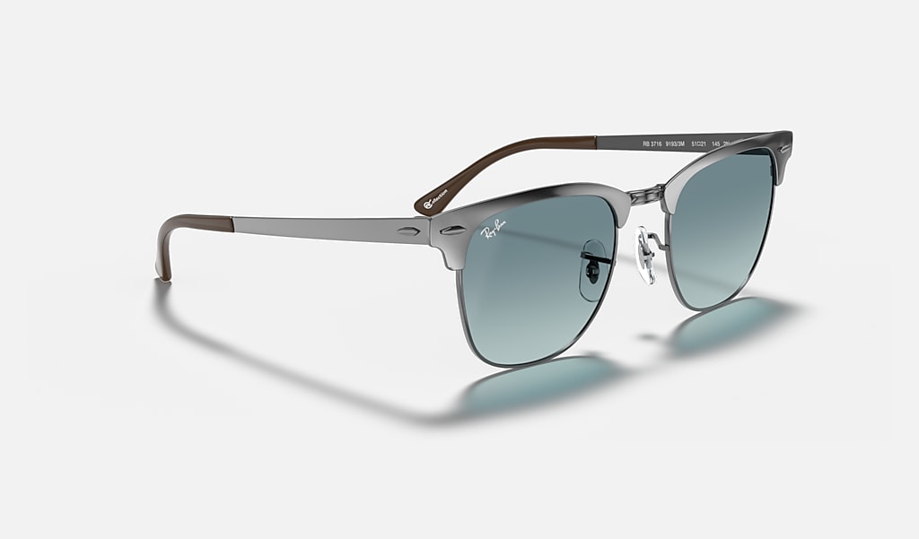 Clubmaster Metal @collection Sunglasses in Gunmetal Blue | Ray-Ban®