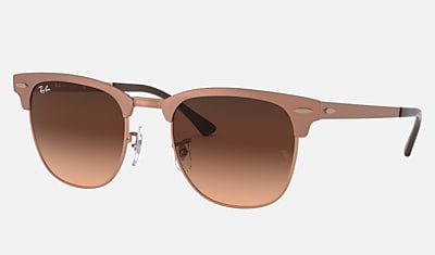 Ray Ban Clubmaster Metal Collection Rb3716 Bronze Copper Metal Pink Brown Lenses 0rba551 Ray Ban Usa