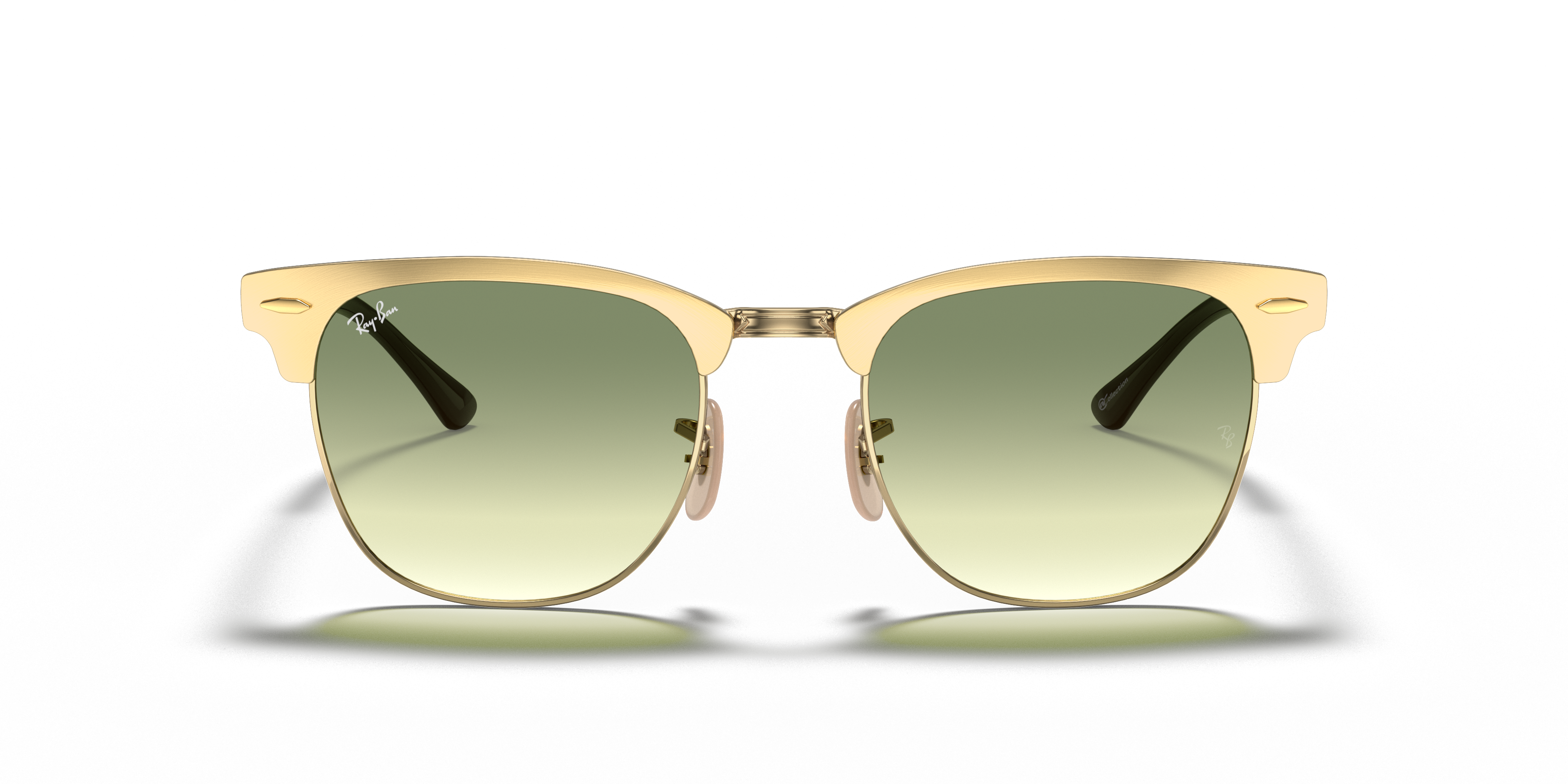 ray ban clubmaster perspex and gold