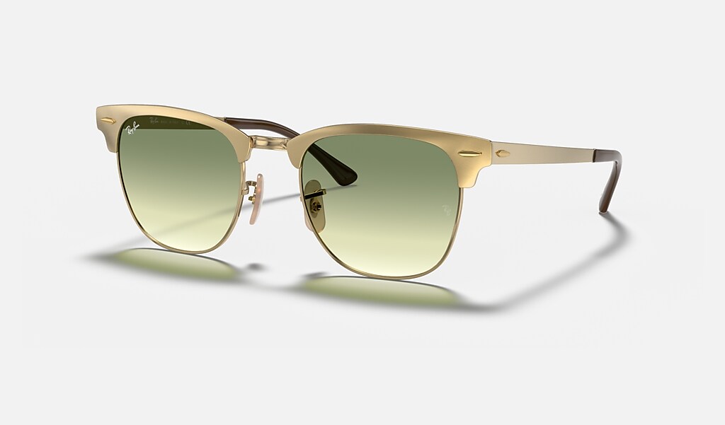 forget Derivation make worse Clubmaster Metal @collection Sunglasses in Gold and Green | Ray-Ban®