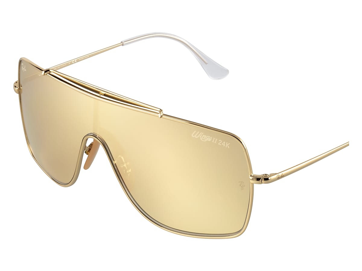 Wings Ii Hd80 Sunglasses in Gold and Gold | Ray-Ban®
