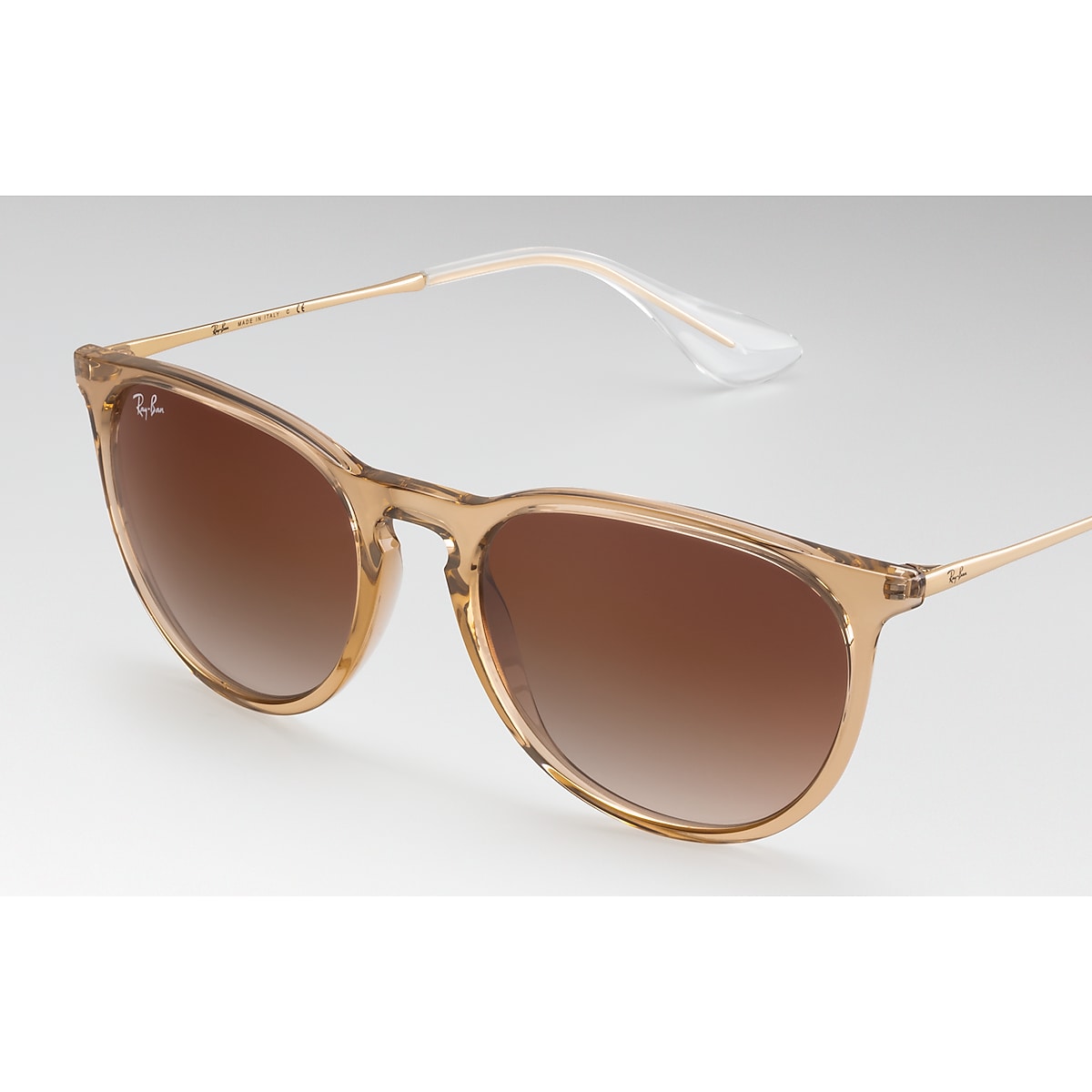 Erika Exclusive Sunglasses in Transparent Brown and Brown | Ray-Ban®