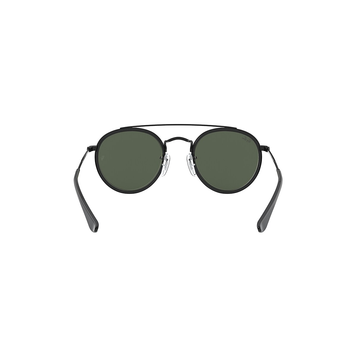 ROUND DOUBLE BRIDGE KIDS Sunglasses in Black and Green - RB9647S