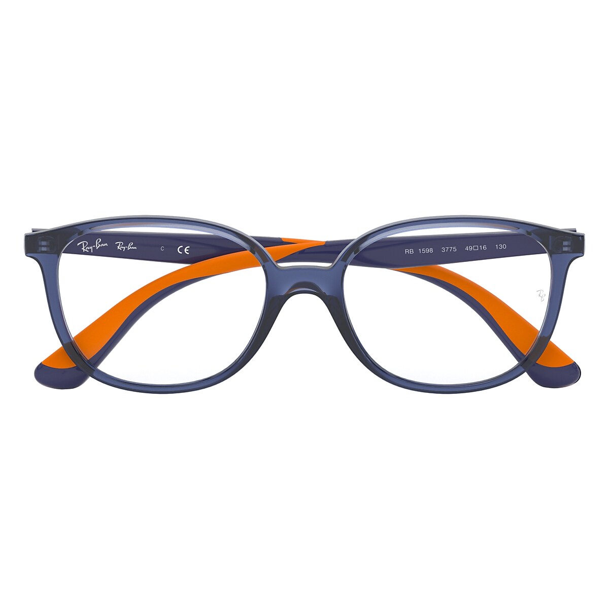 RB1598 OPTICS KIDS Eyeglasses with Transparent Blue Frame RY1598 Ray Ban EU